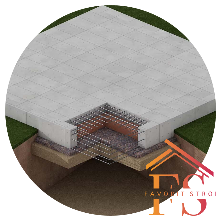 Плитный фундамент в Талдоме.