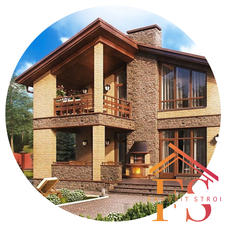 Этапы строительства кирпичного загородного дома в Талдоме.