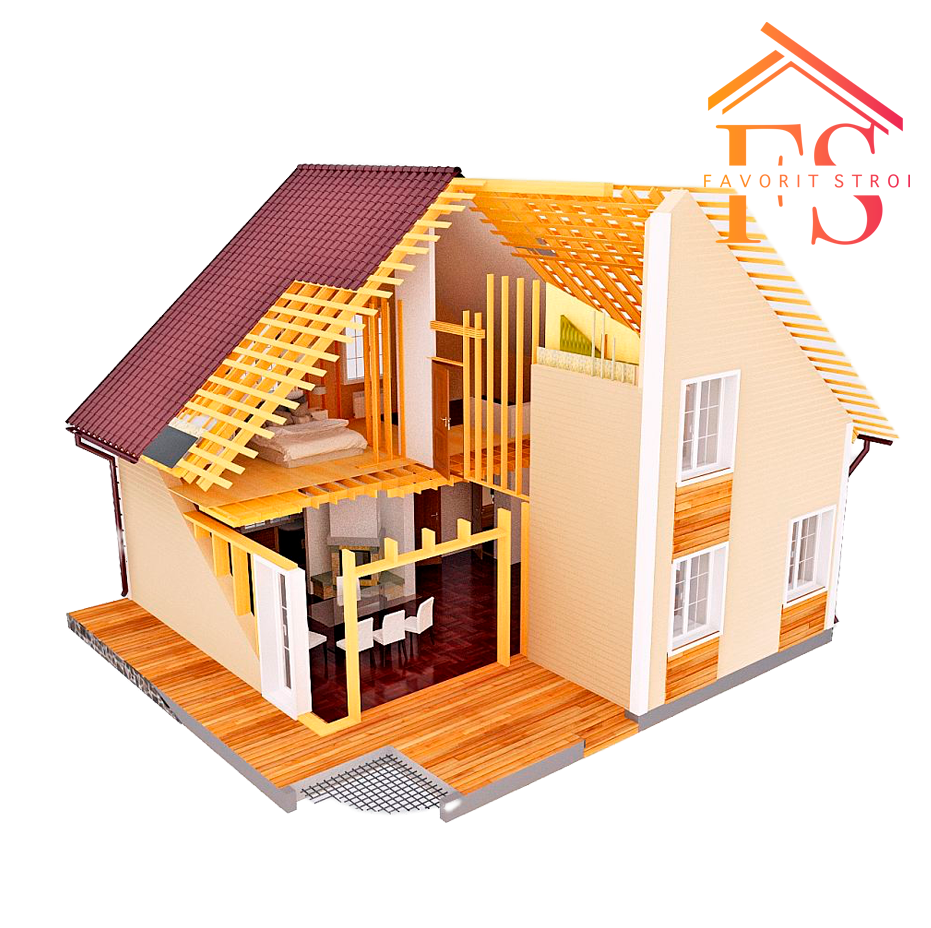 Строительство домов и бань в Талдоме.